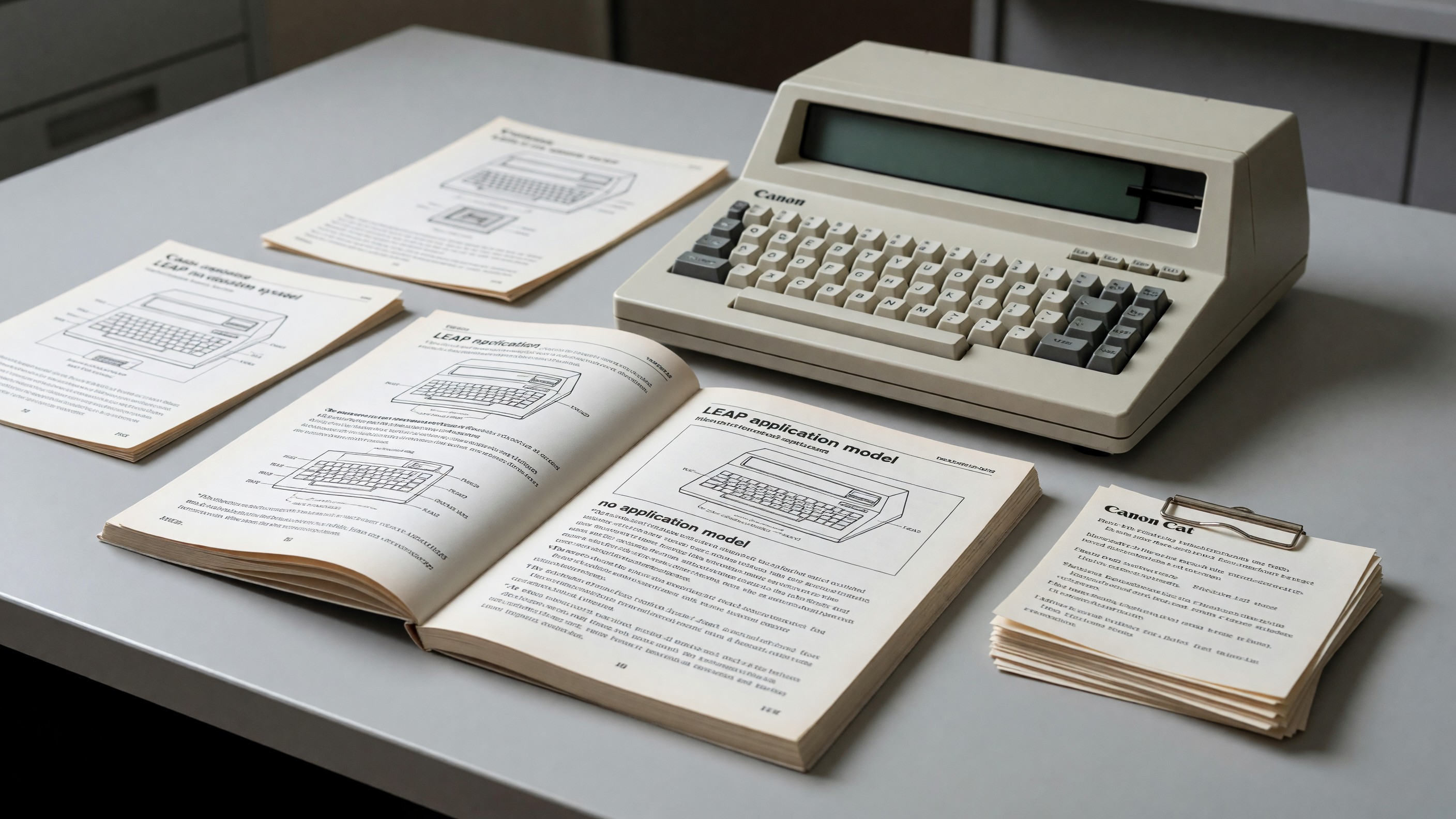 The Canon Cat — Manual and Documentation