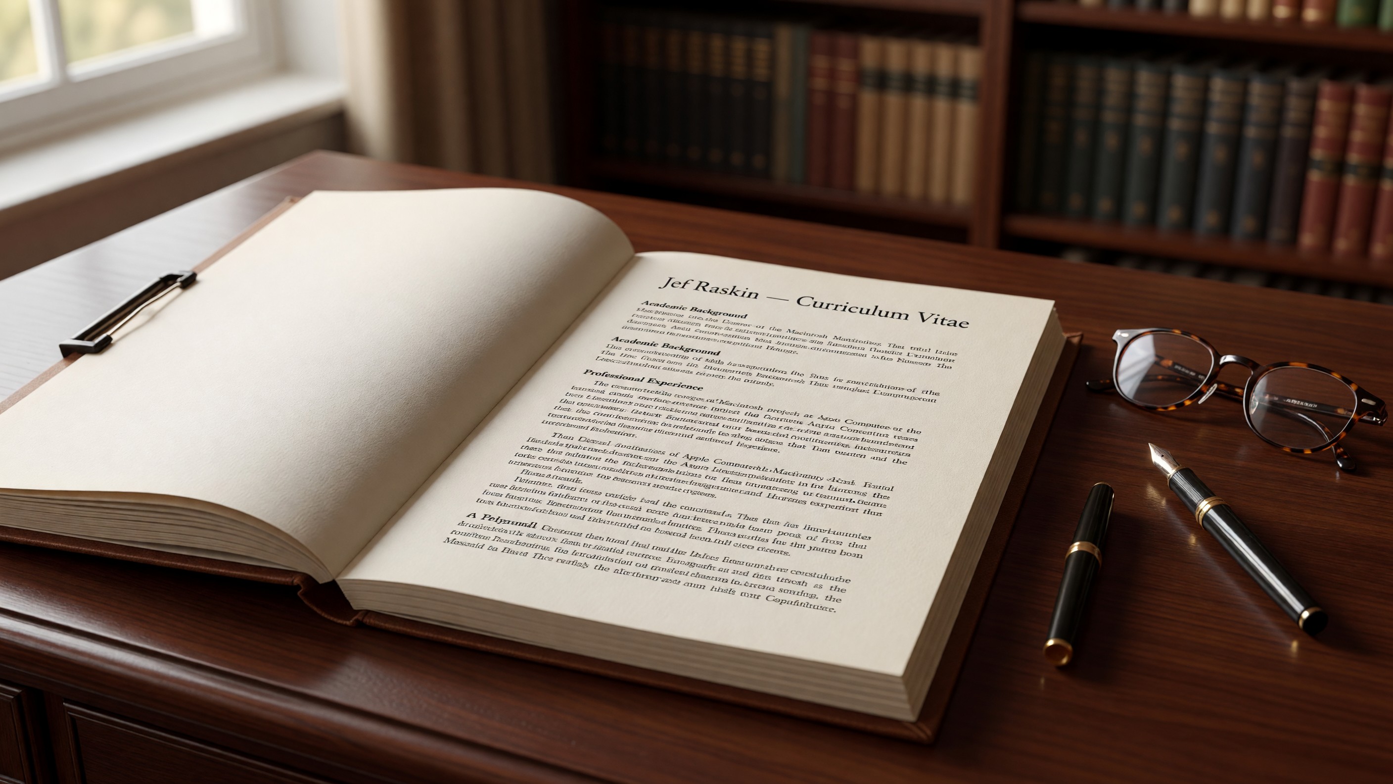 Jef Raskin — Curriculum Vitae