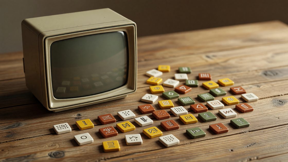 Abstract illustration of a single simple appliance beside a scattered grid of small generic icons, symbolizing one device versus many