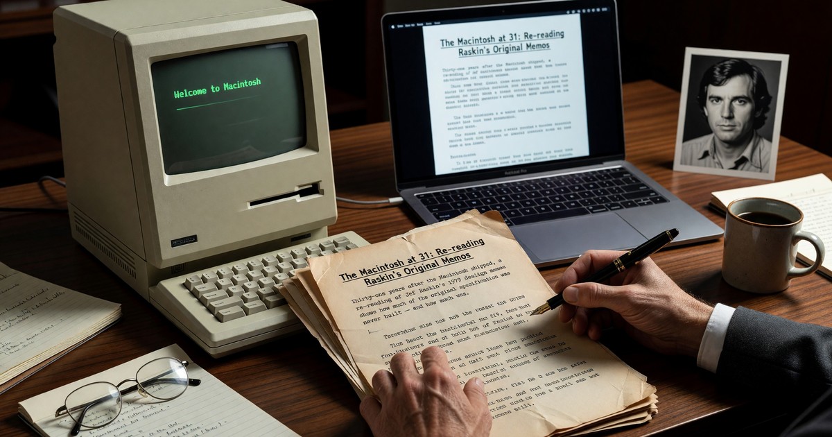 The Macintosh at 31: Re-reading Raskin's Original Memos