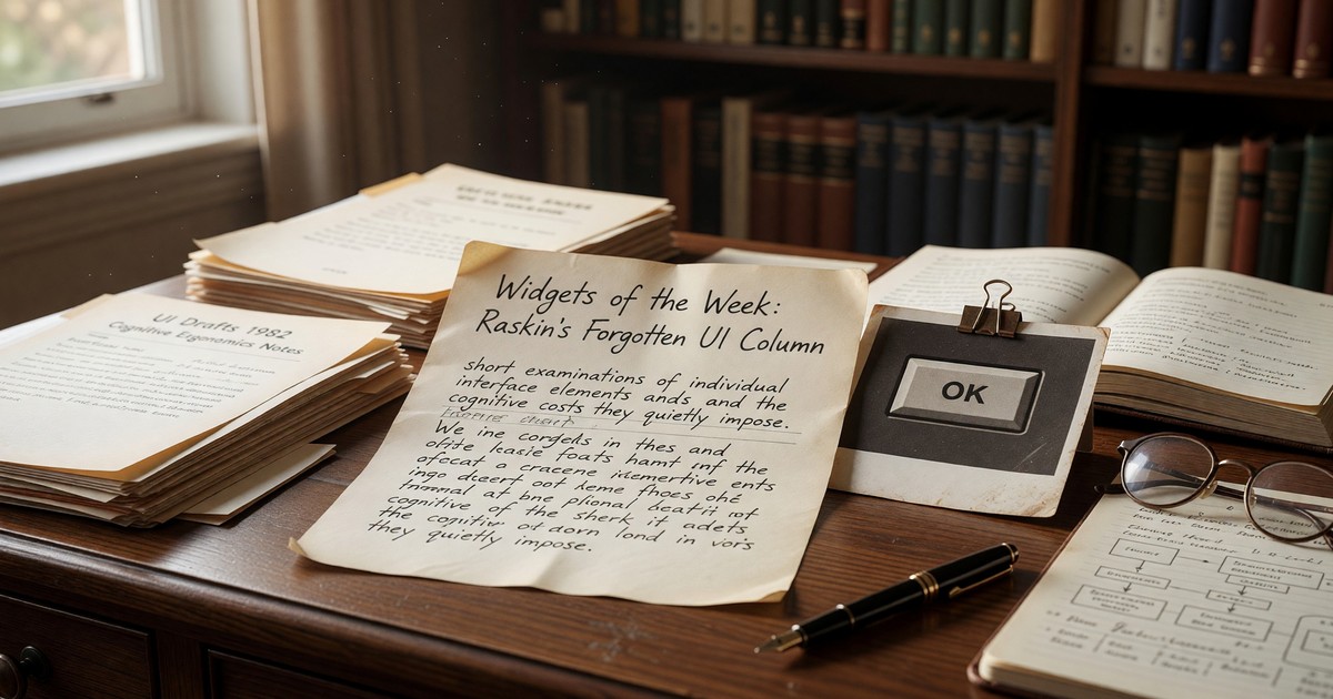 Widgets of the Week: Raskin's Forgotten UI Column